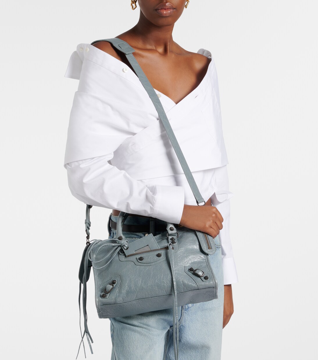Le City Small leather top-handle bag | Balenciaga
