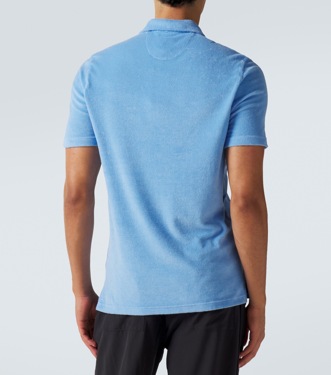 Cotton terry polo shirt | Fedeli