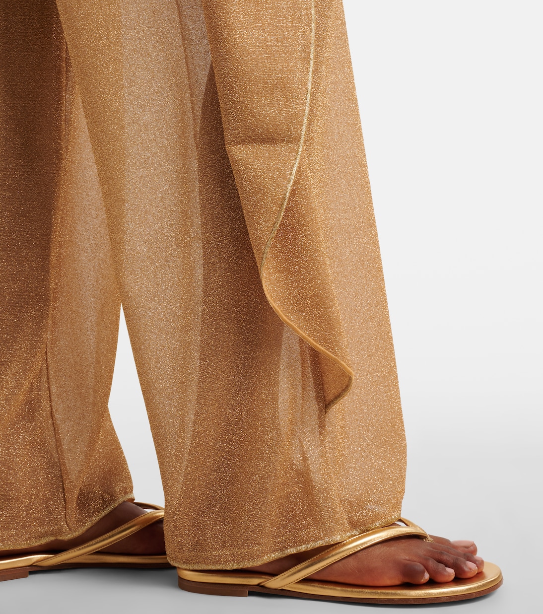 Lumière beaded wide-leg pants  | Oséree