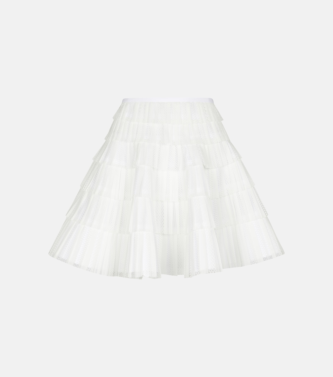 Minifalda de encaje plisada | Alaïa