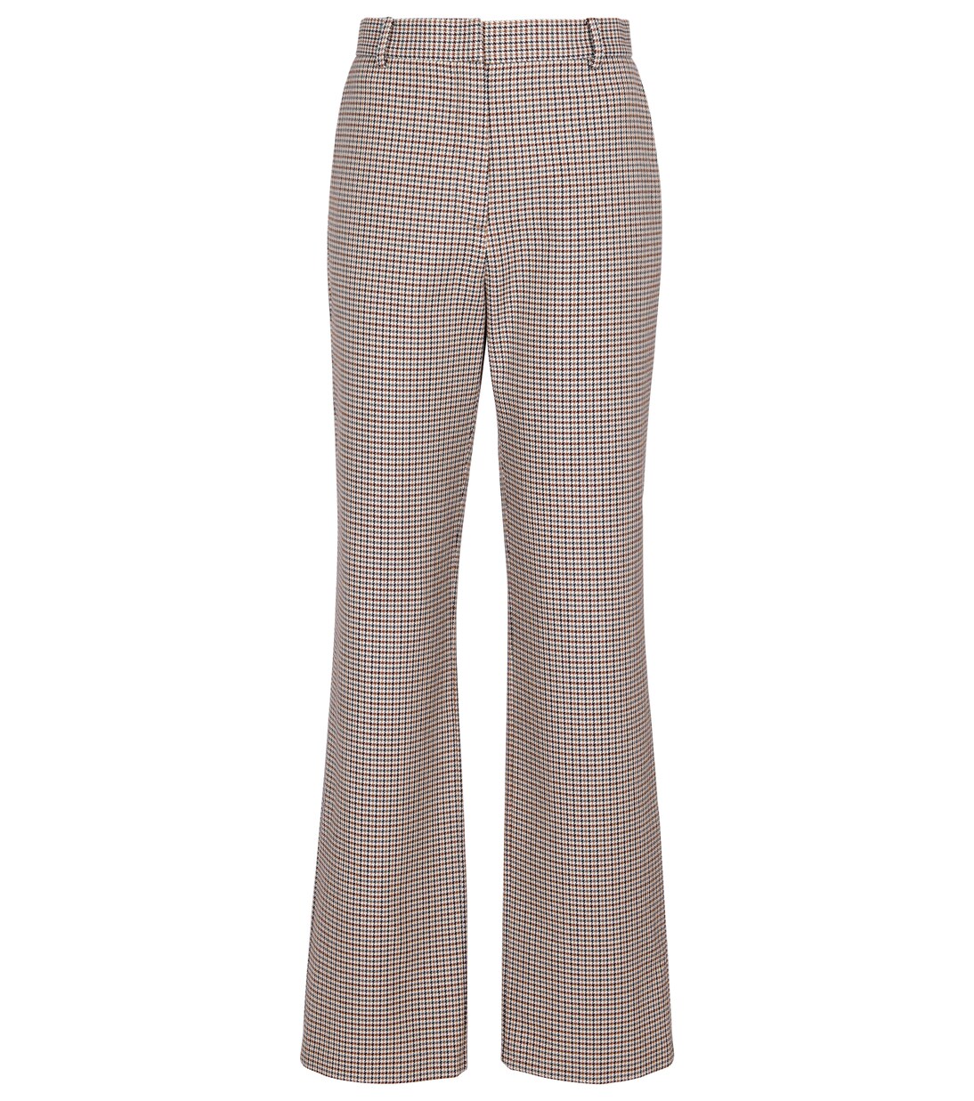 Houndstooth wool and cotton straight pants | Magda Butrym