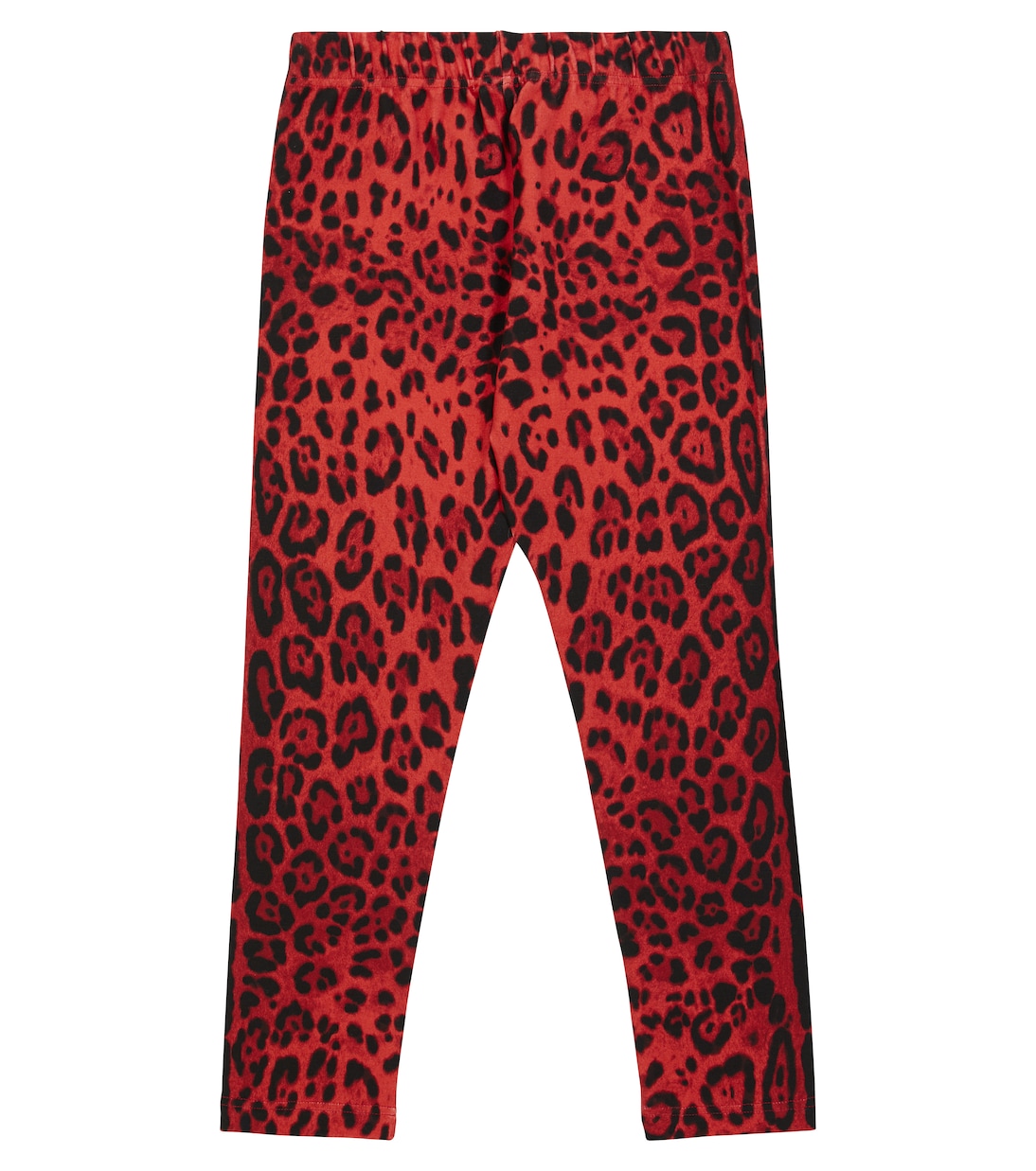 Leopard-print cotton-blend leggings | Dolce&Gabbana Kids