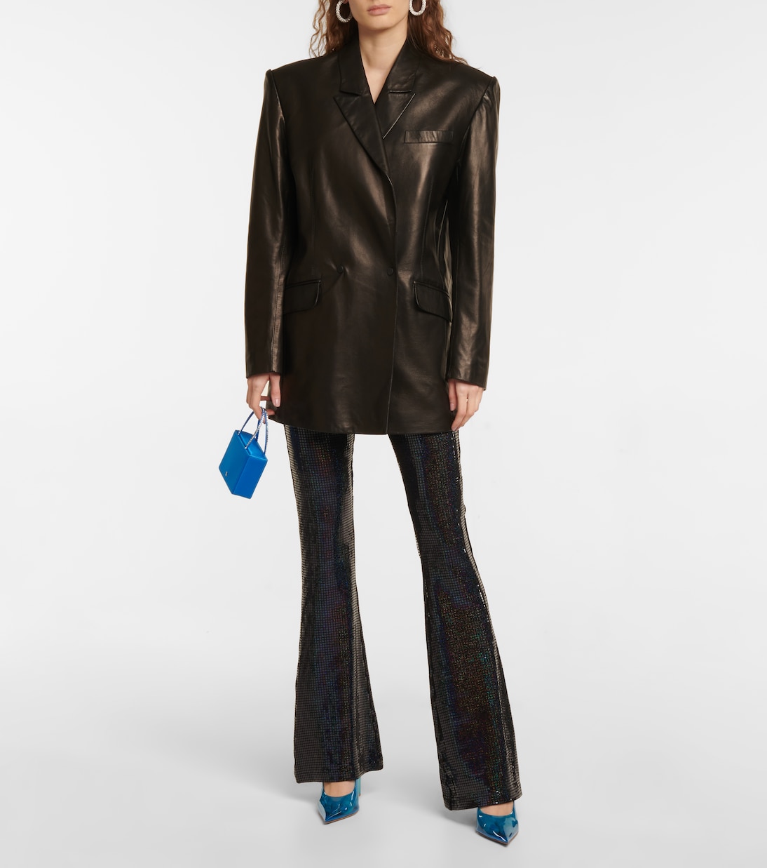 Wedges Ane Glass | Amina Muaddi