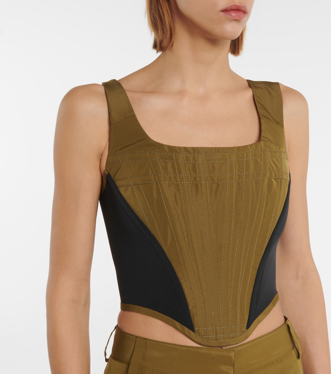 Bustier-Top aus Scuba | Stella McCartney