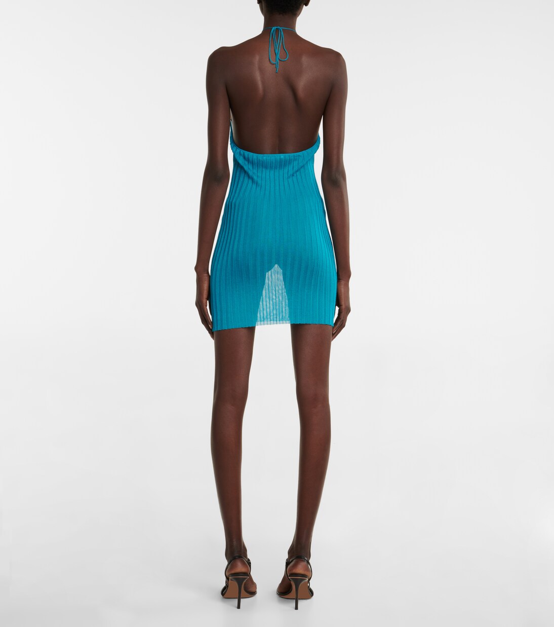 Halterneck cotton minidress | Nensi Dojaka