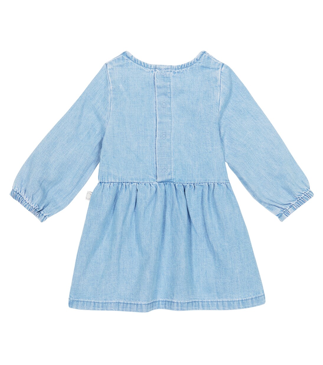 Patch-appliquéd denim dress | Stella McCartney Kids