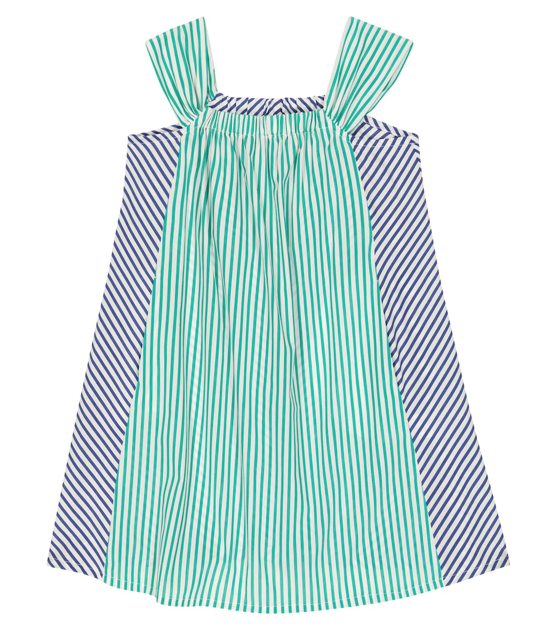 Striped cotton-blend poplin dress | Il Gufo