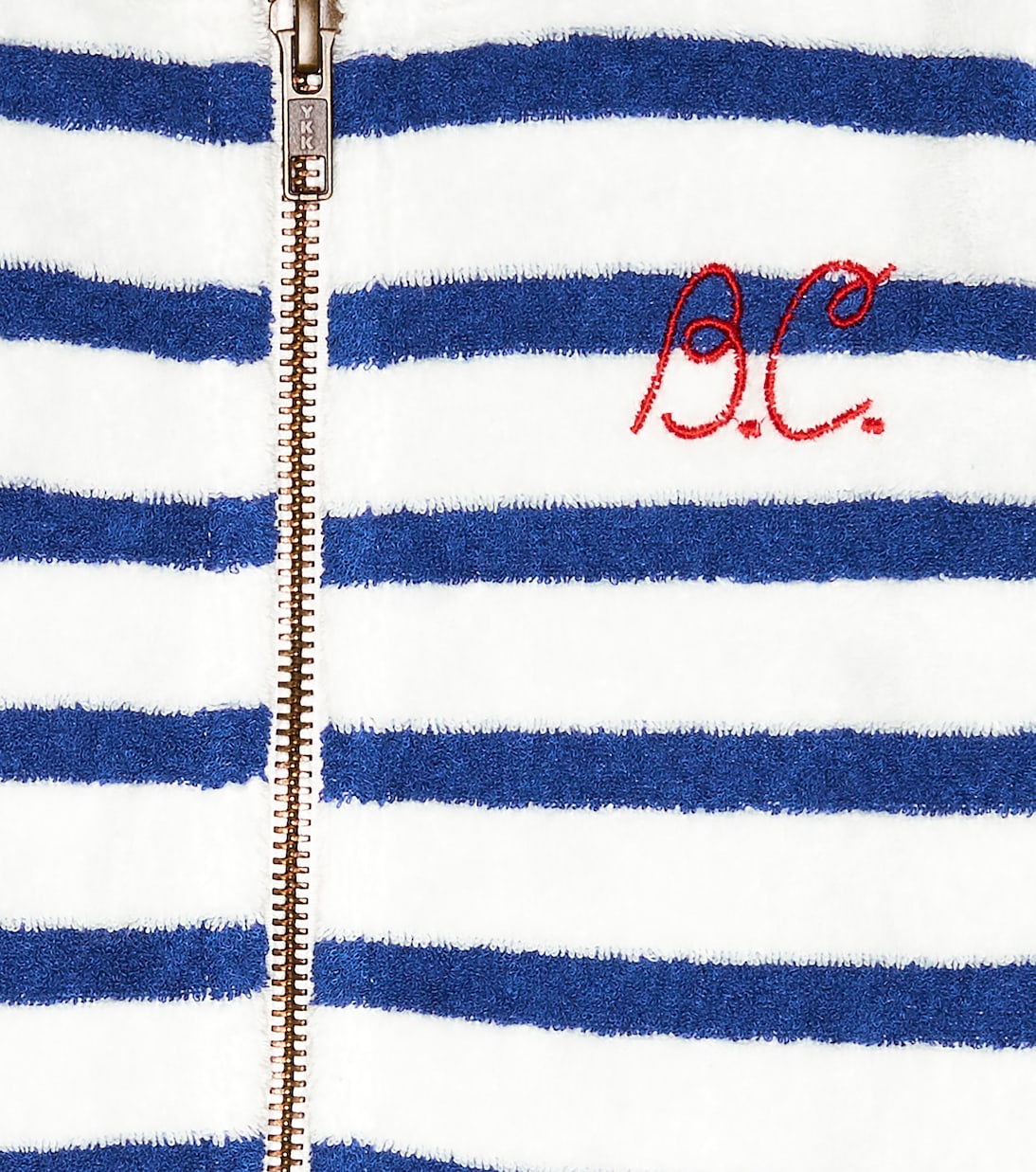 Baby striped terry zipped hoodie | Bobo Choses
