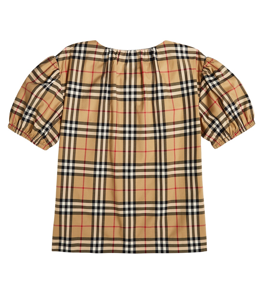 Checked cotton-blend blouse | Burberry Kids