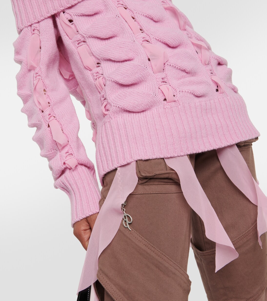 Pull en laine à encolure bardot | Blumarine