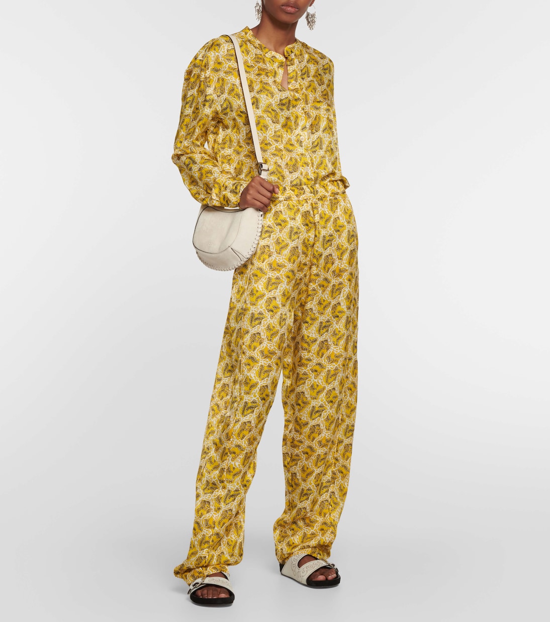 Bedruckte Bluse Leidy aus Satin | Isabel Marant