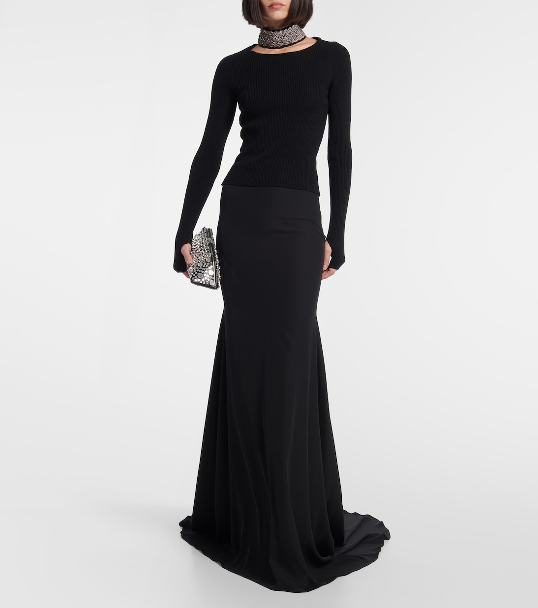 Falda larga de jersey | Giuseppe di Morabito