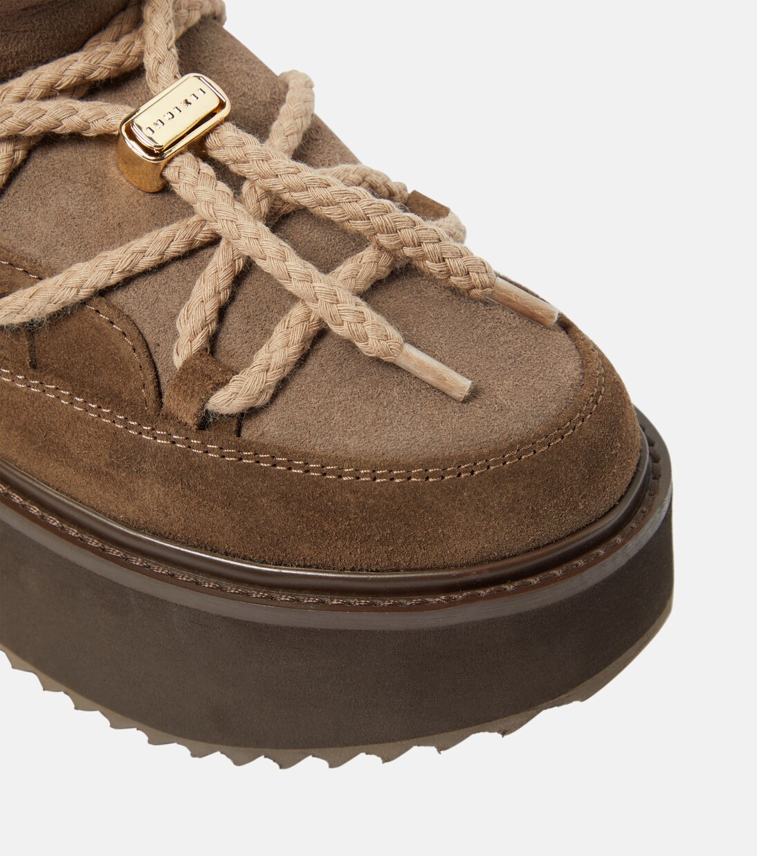 Bottines Classic Platform en daim et shearling | Inuikii