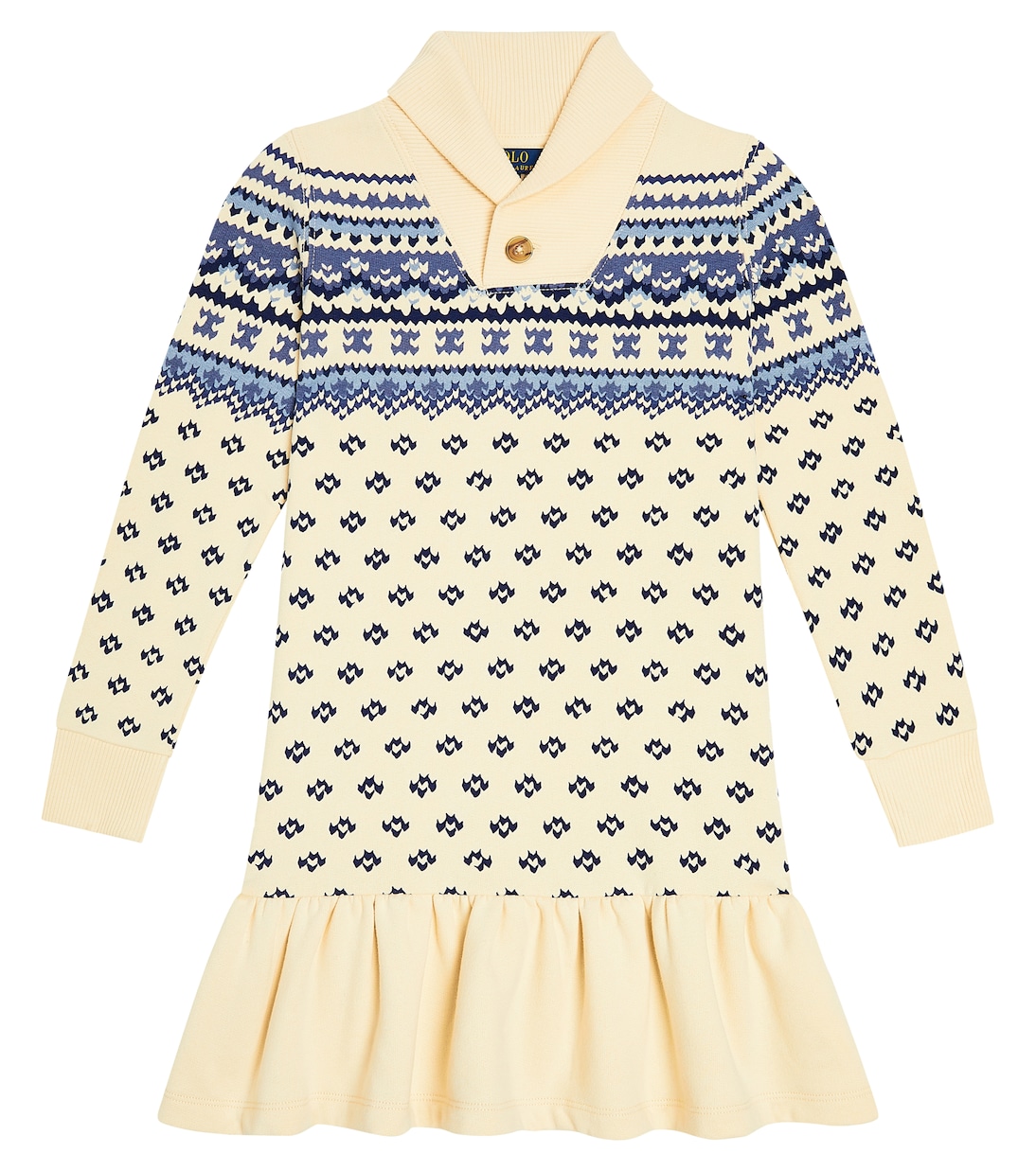 Fair Isle cotton blend dress | Polo Ralph Lauren Kids