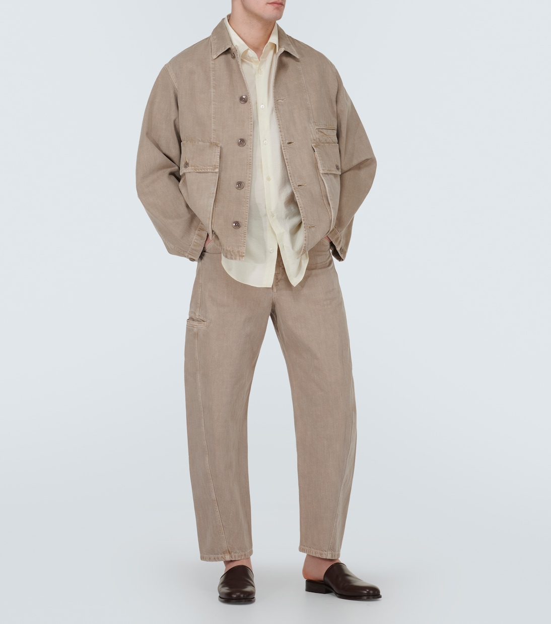 Camicia oversize in misto cotone | Lemaire