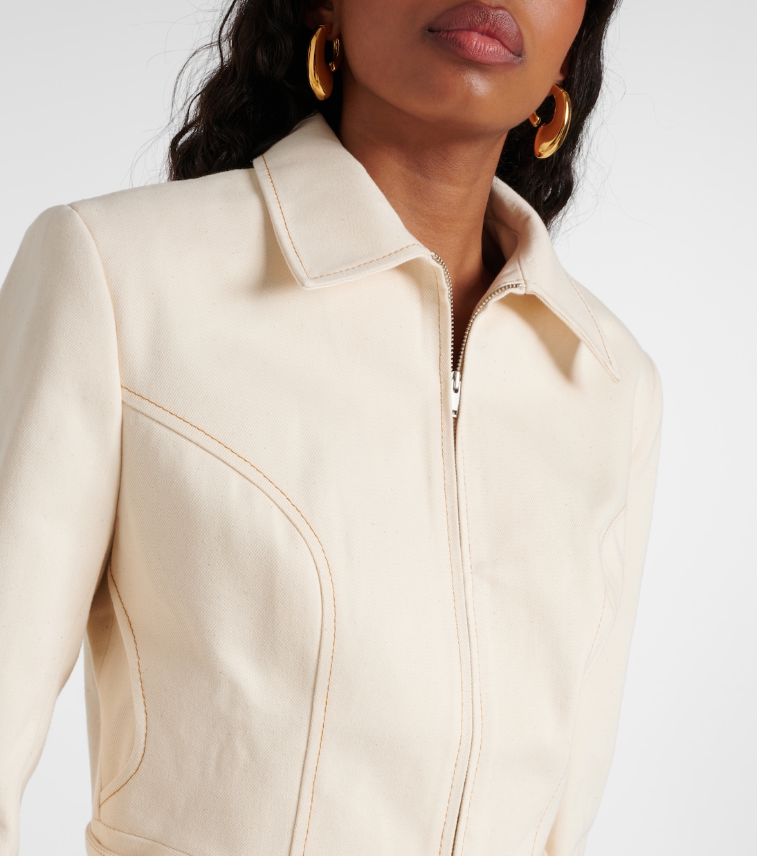 Cropped-Jacke Tuxis aus Denim | Aya Muse