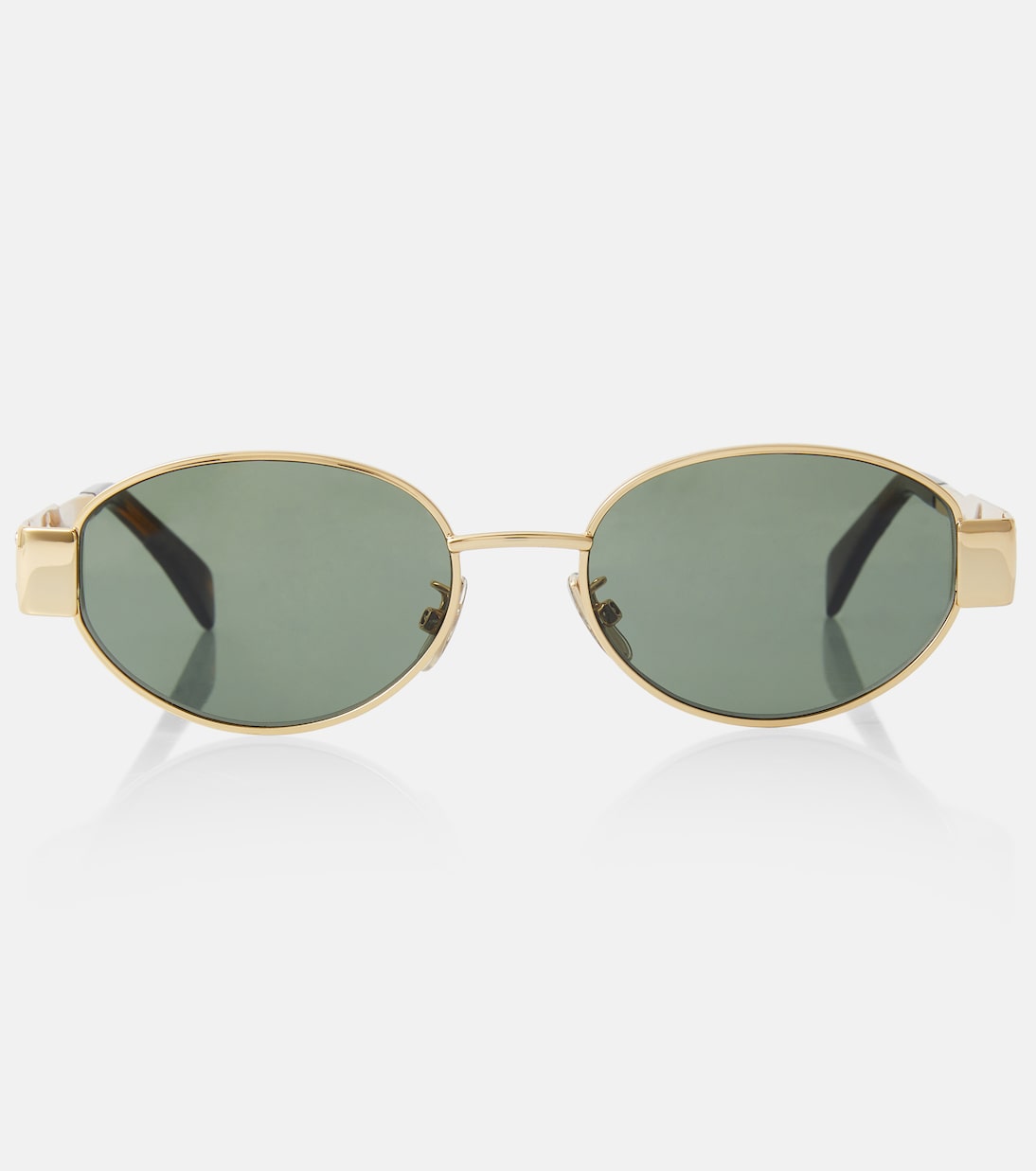 Triomphe Metal 01 oval sunglasses | Celine Eyewear