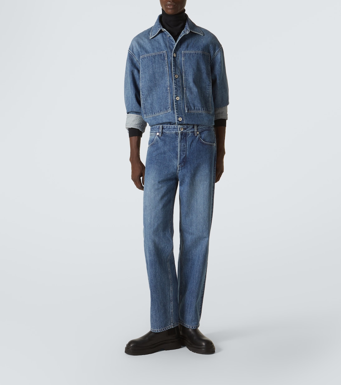 Faded straight jeans | Jil Sander