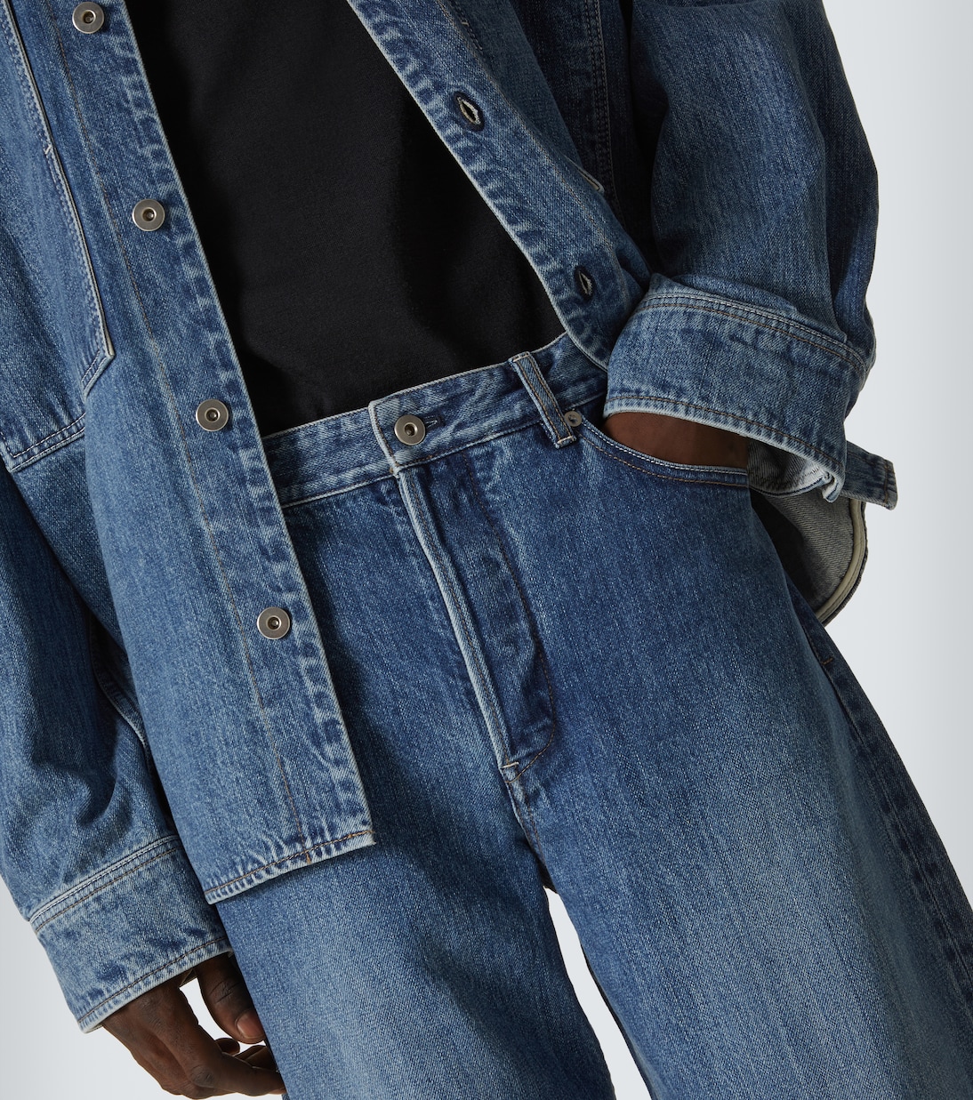 Faded straight jeans | Jil Sander