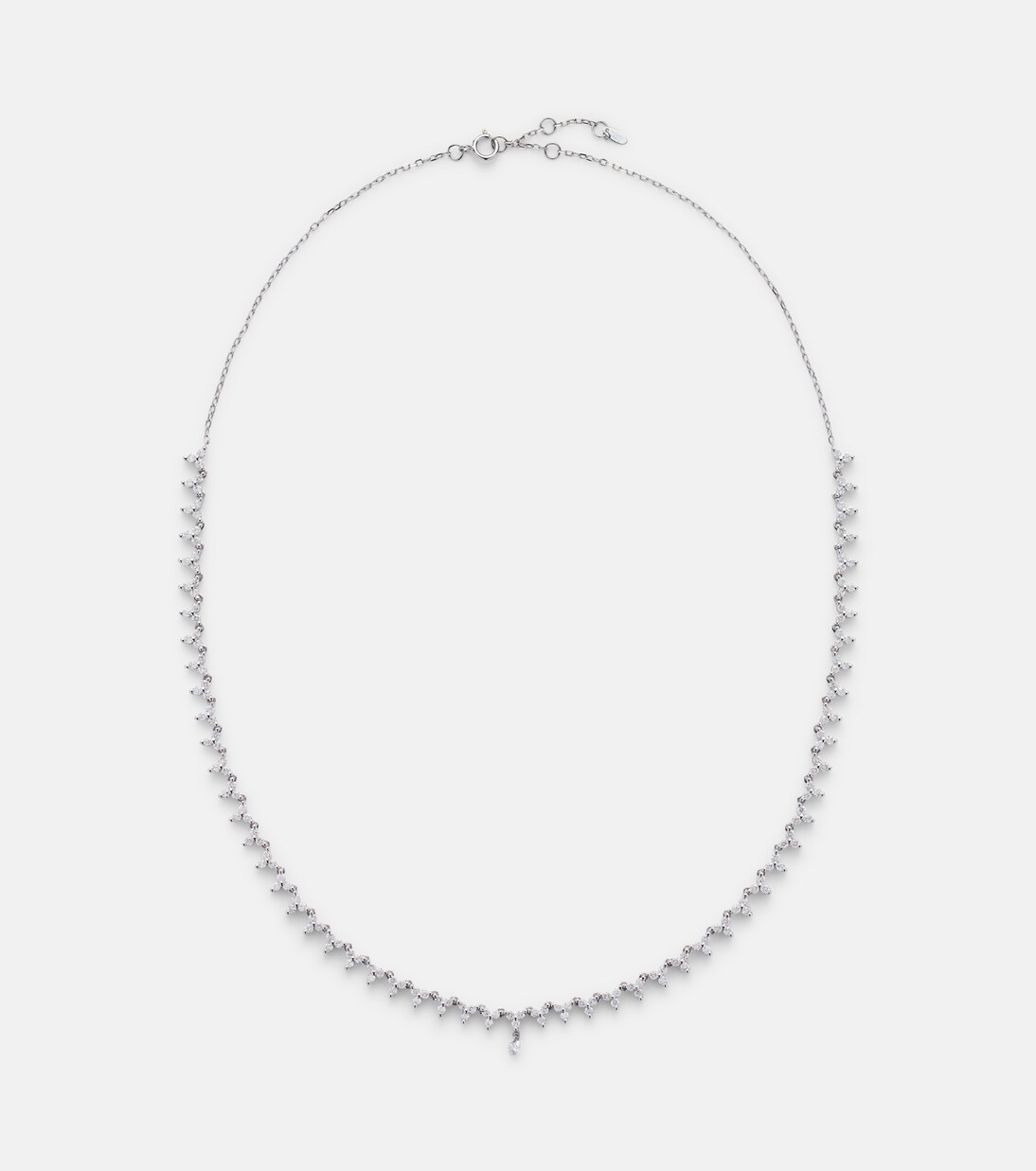 Collar tenis de oro blanco de 18 ct con diamantes | Persée