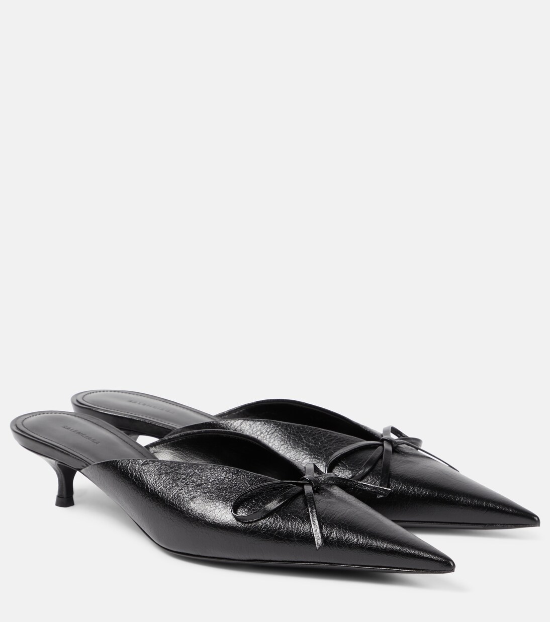 Knife Bow leather mules | Balenciaga