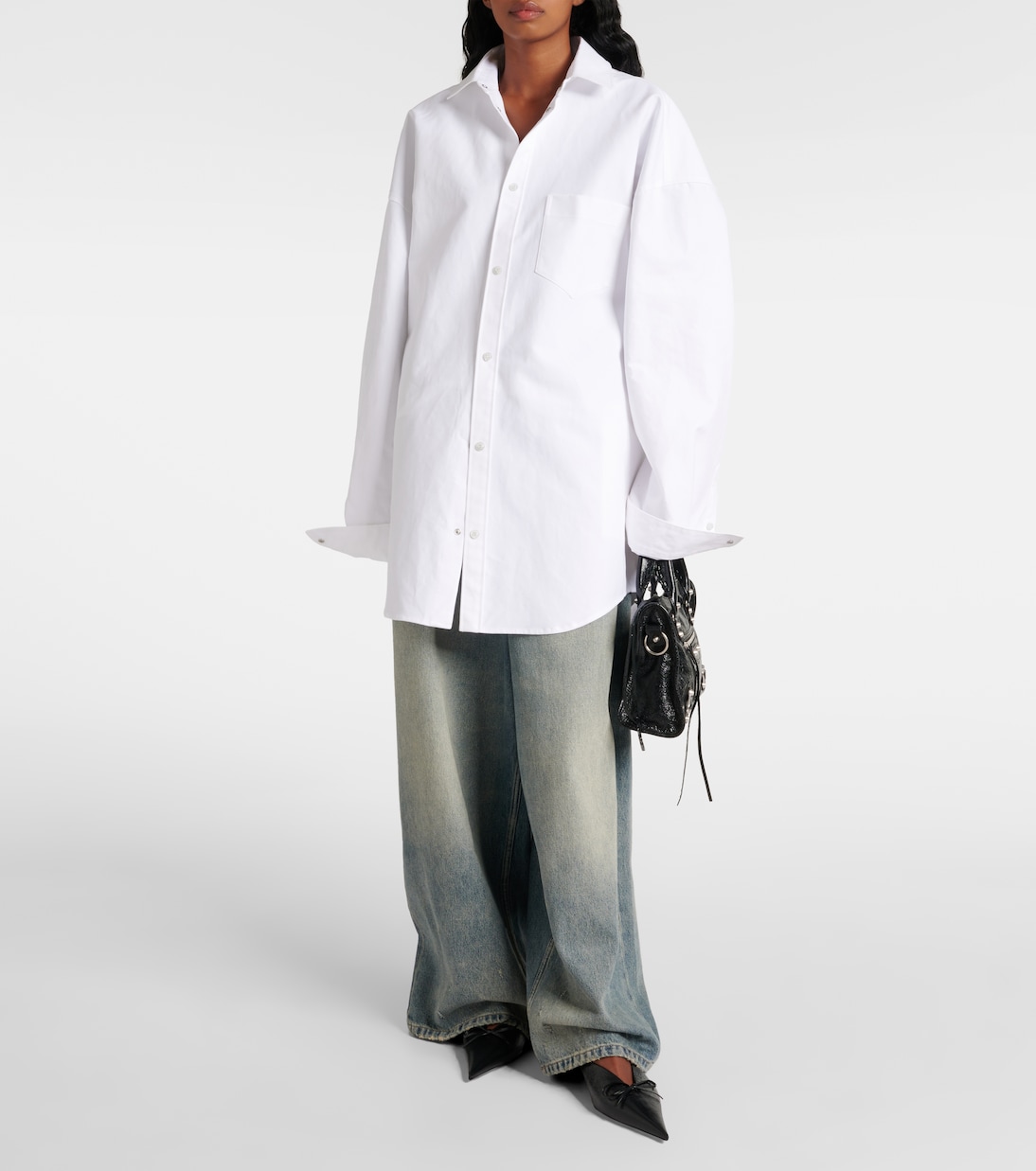 Knife Bow leather mules | Balenciaga