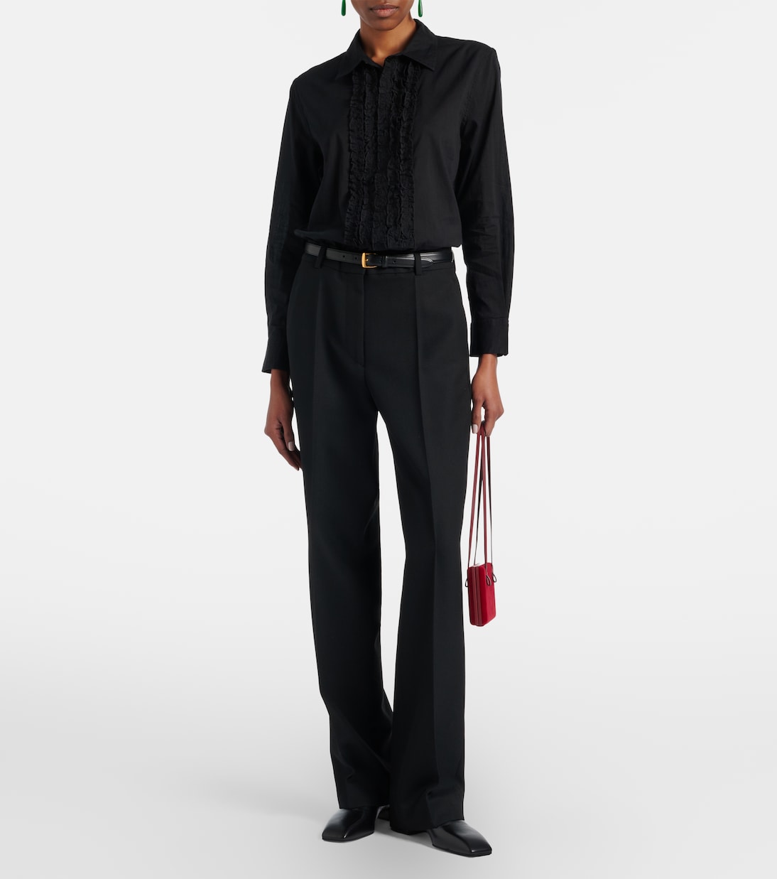 Nathael ruffled cotton shirt | Nili Lotan