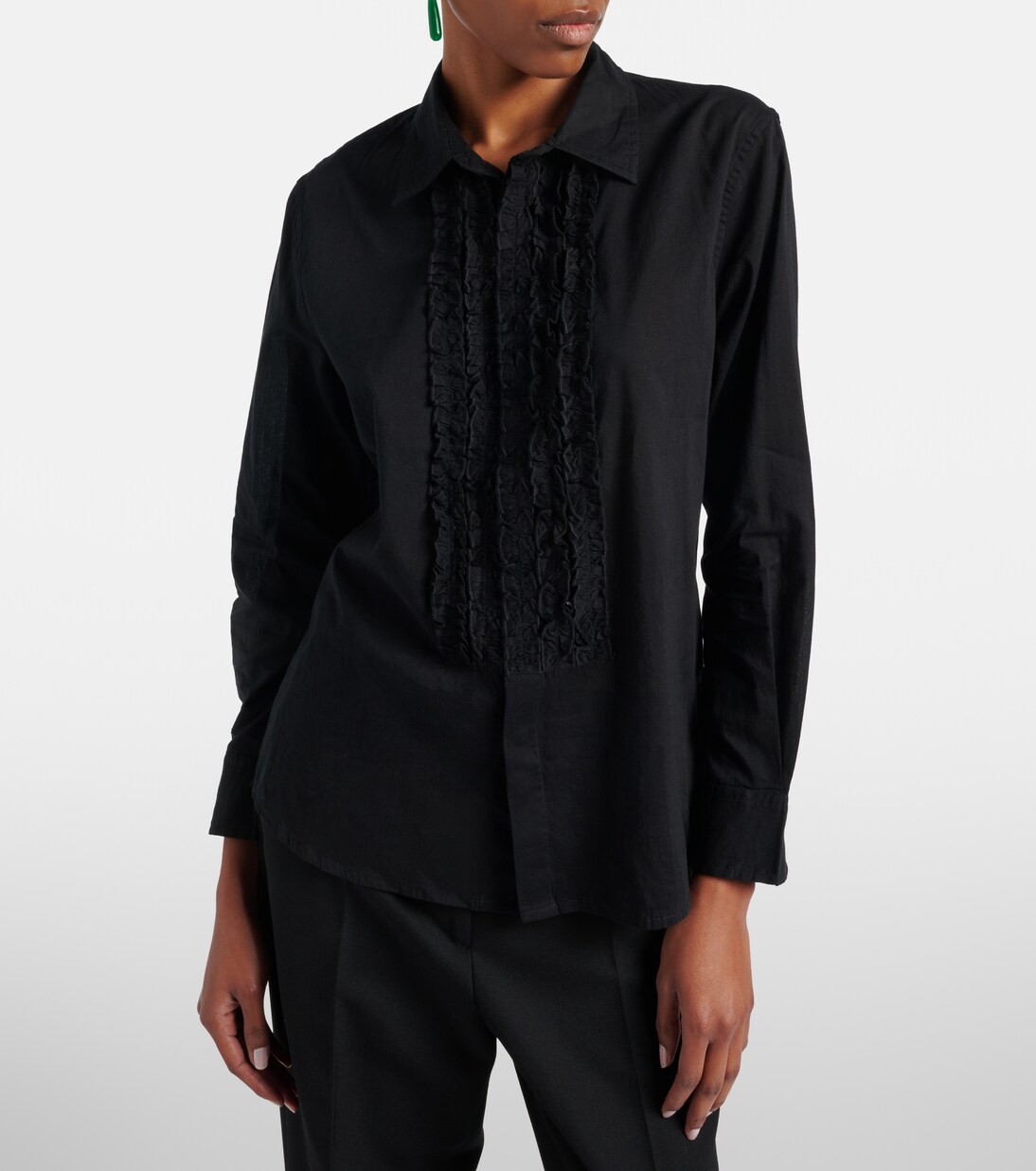 Nathael ruffled cotton shirt | Nili Lotan