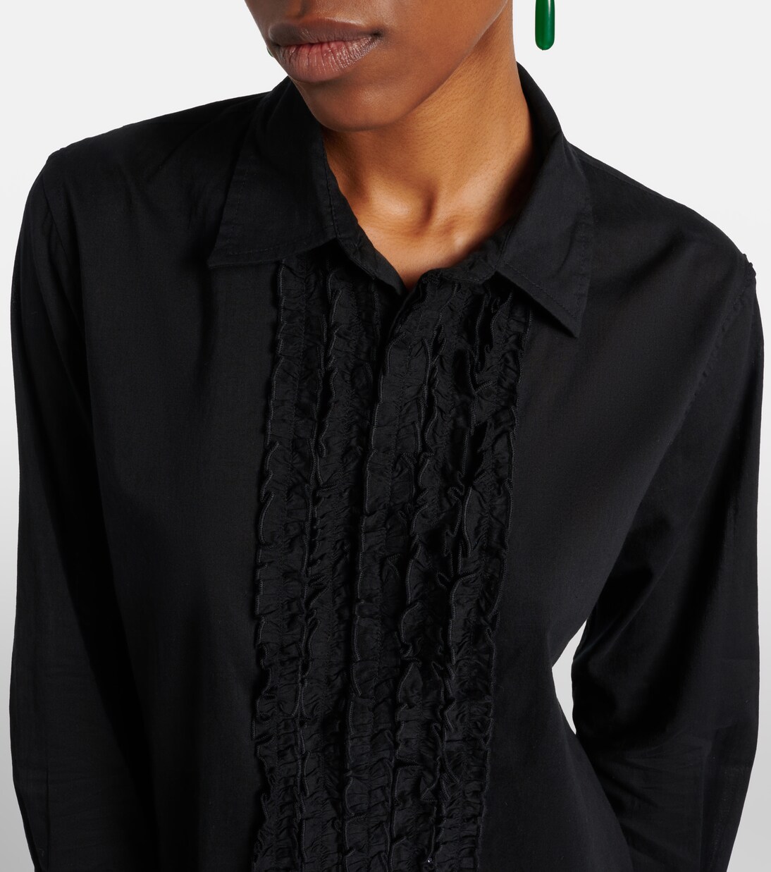 Nathael ruffled cotton shirt | Nili Lotan