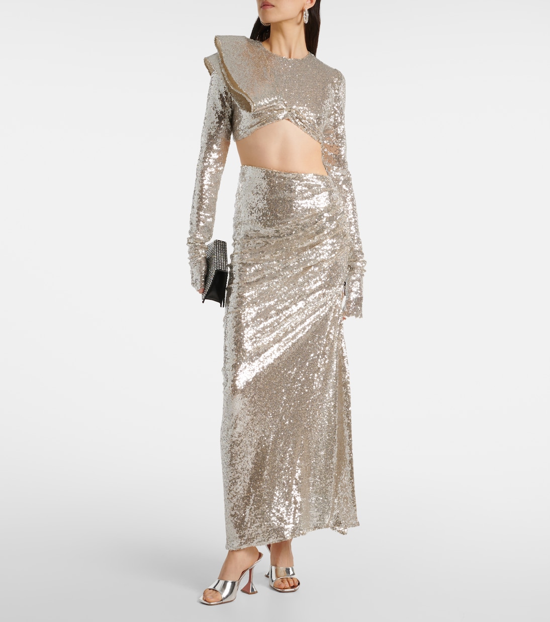 Maxirock Luna mit Pailletten | Maticevski