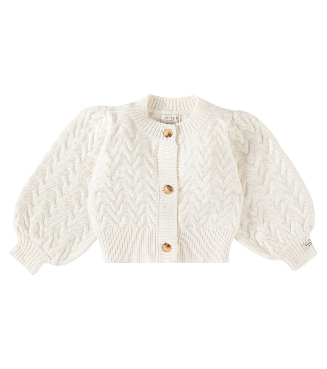 Baby Zinne wool and cotton-blend cardigan | Donsje
