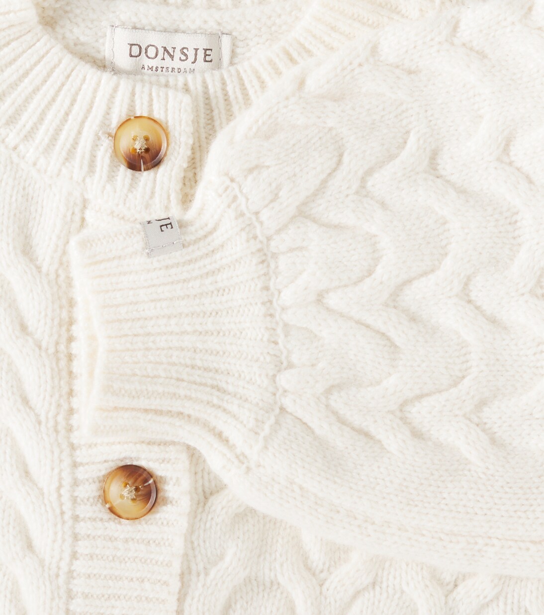 Baby Zinne wool and cotton-blend cardigan | Donsje