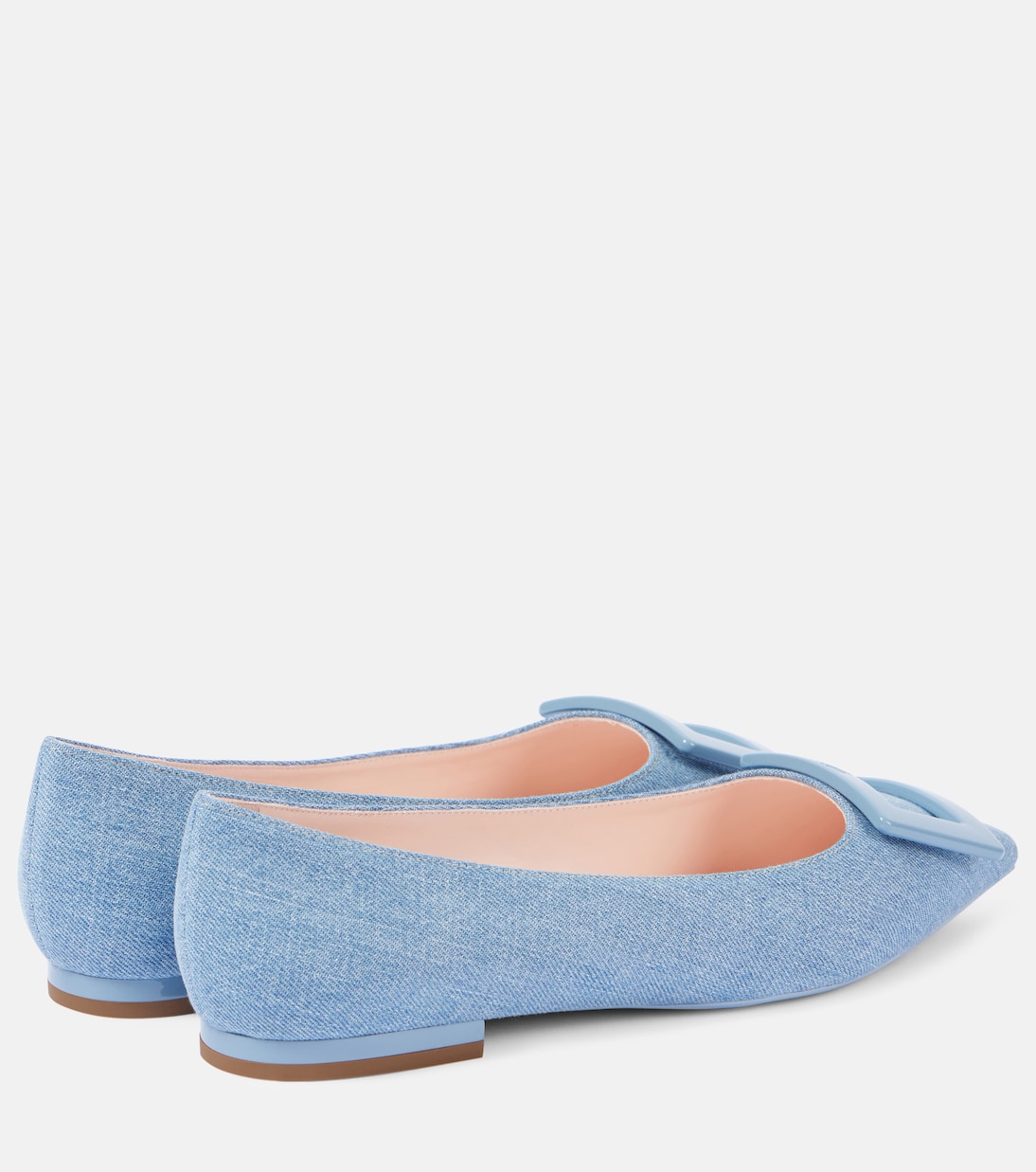 Gommettine Ball denim ballet flats | Roger Vivier