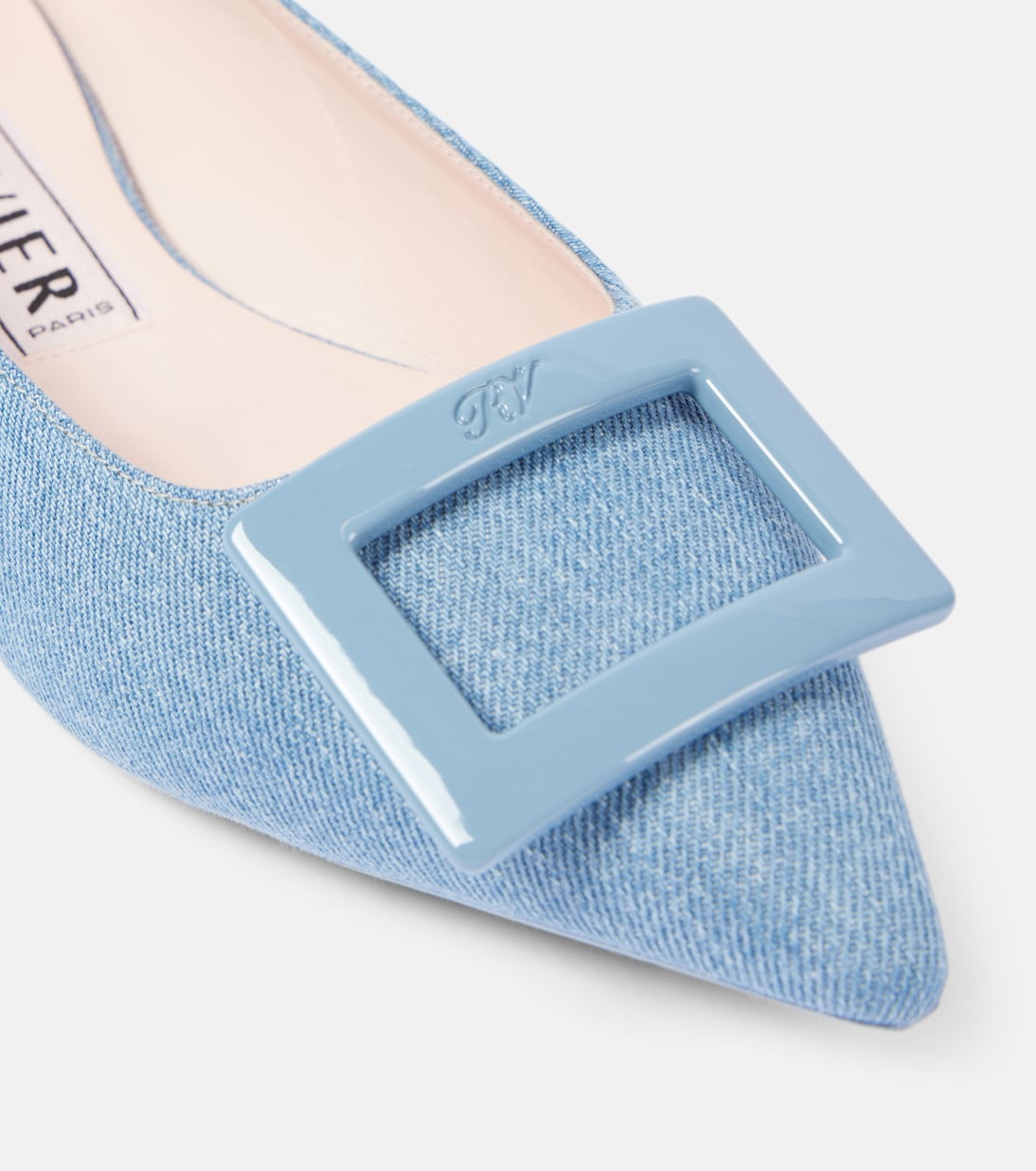 Gommettine Ball denim ballet flats | Roger Vivier