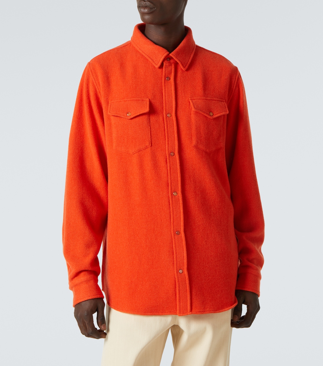 Fire cashmere shirt | God's True Cashmere