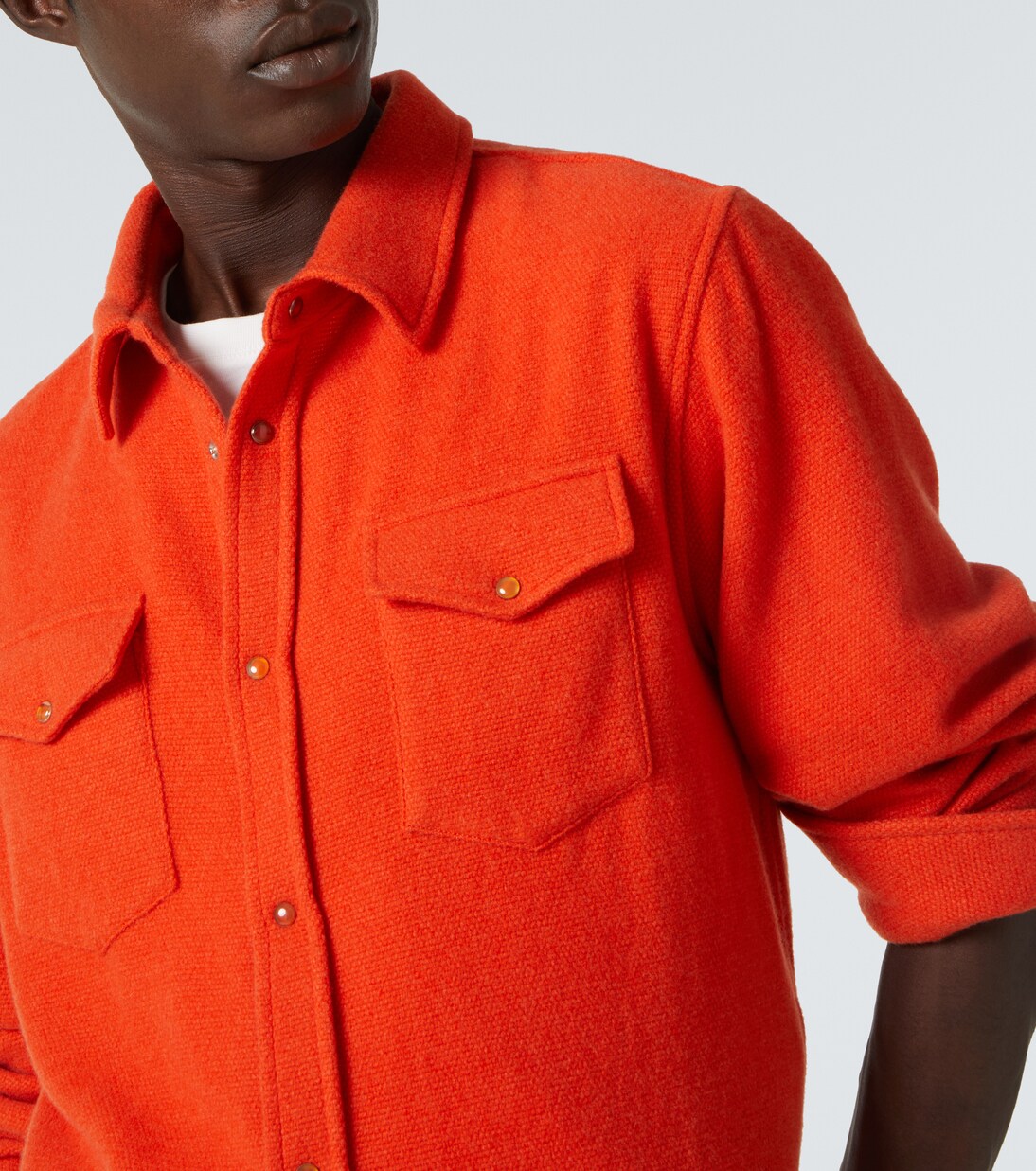 Fire cashmere shirt | God's True Cashmere