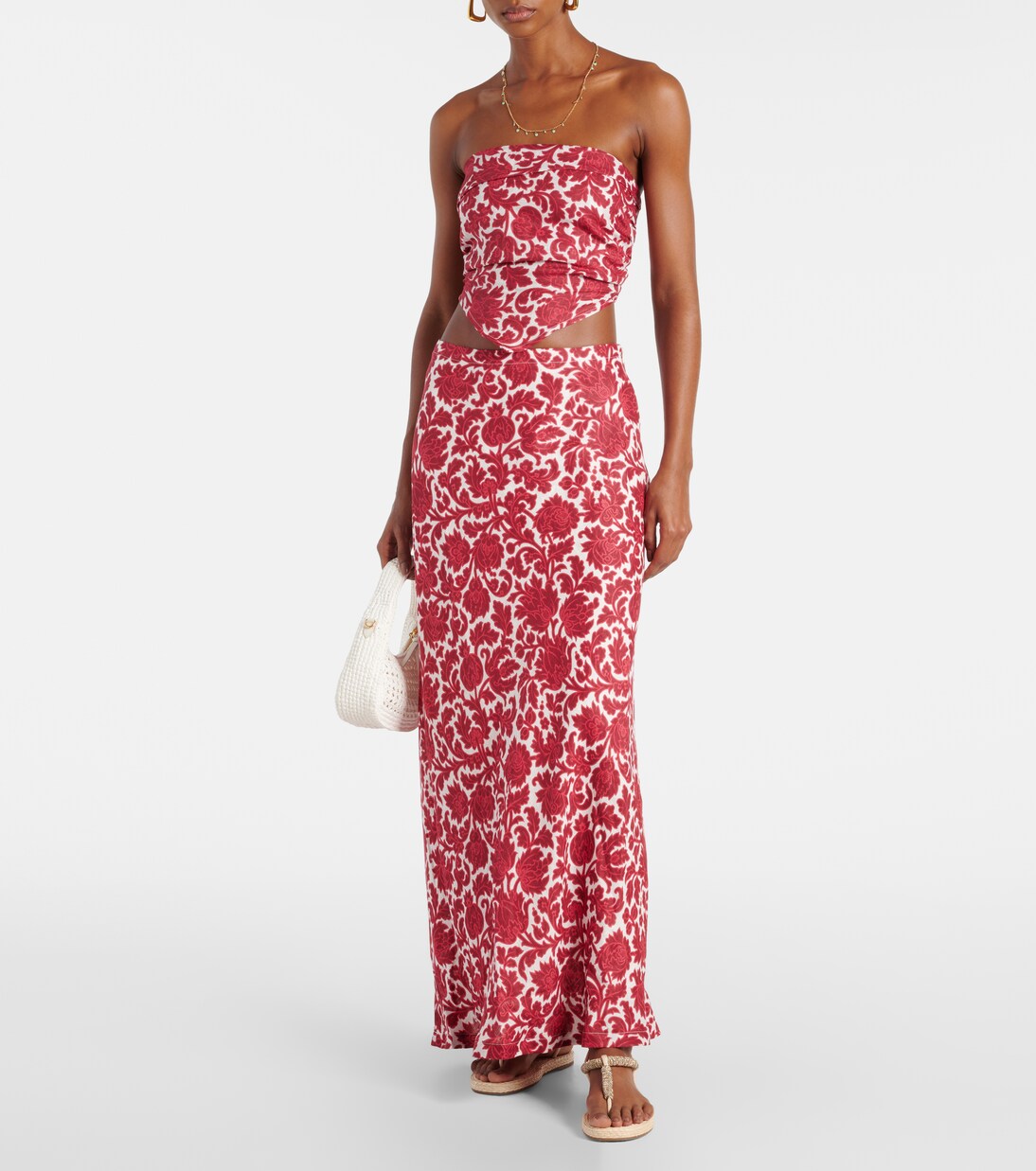 Bedrucktes Top Antibes aus Leinen | Faithfull