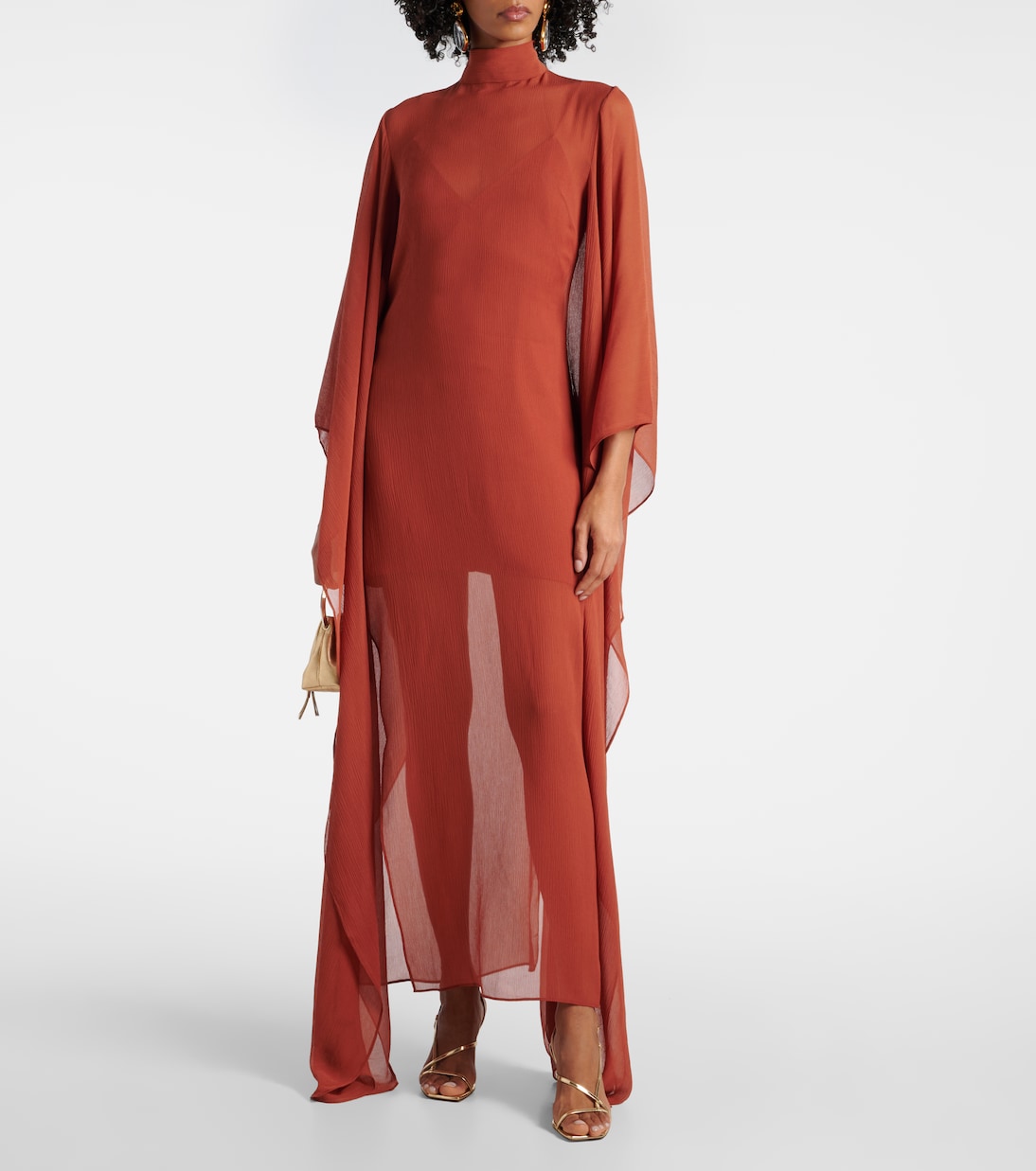 Lanzarote silk chiffon kaftan | Taller Marmo