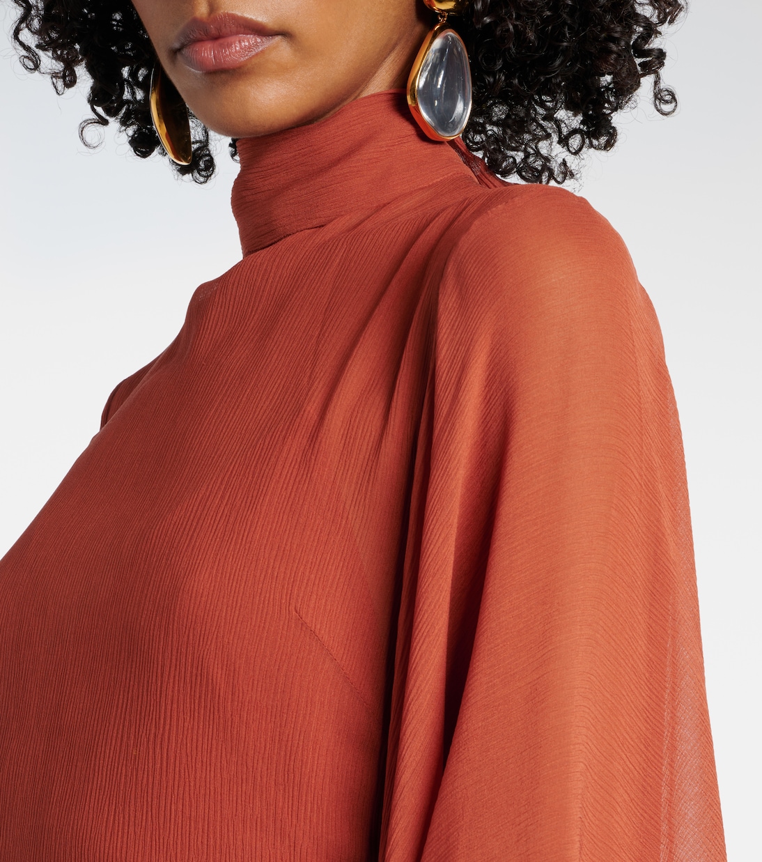 Lanzarote silk chiffon kaftan | Taller Marmo