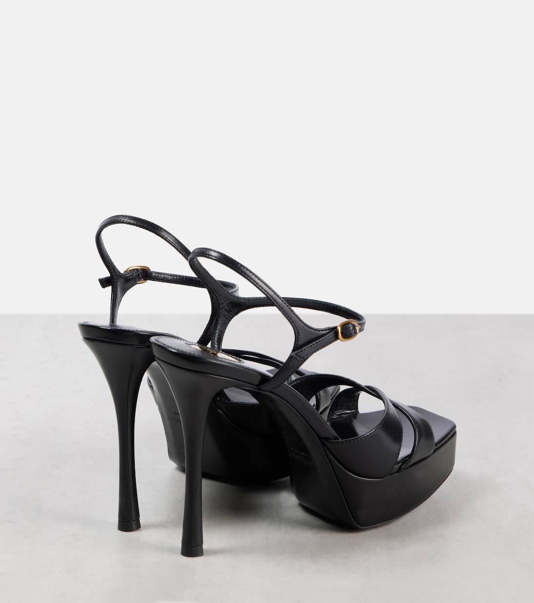 Plateausandalen Debbie 85 aus Leder | Saint Laurent