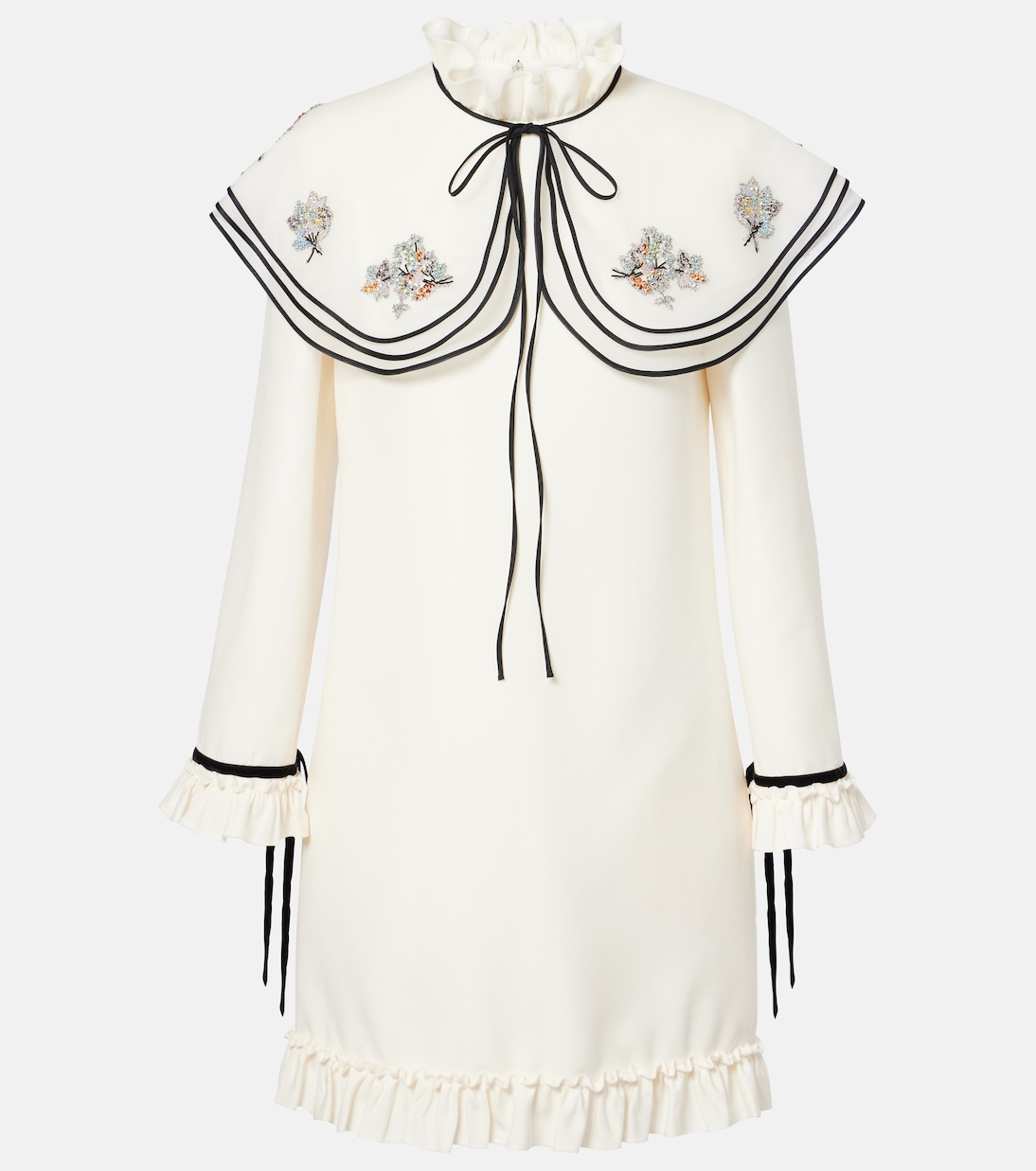 Besticktes Minikleid aus Crepe Couture | Valentino