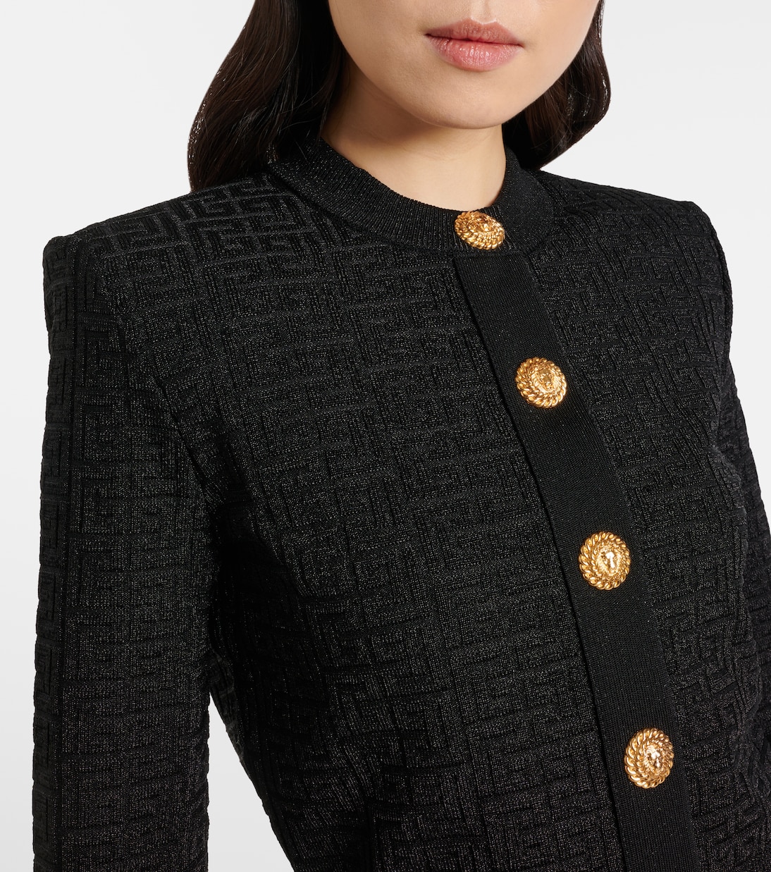 Cardigan PB Labyrinth aus Lamé | Balmain