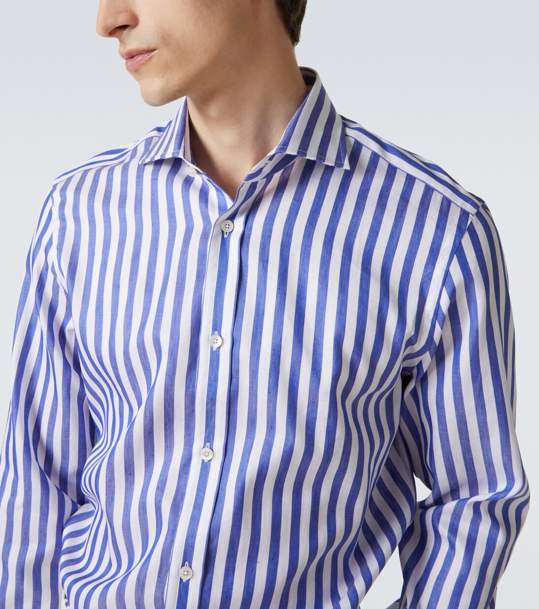 Bengal stripe cotton and linen shirt | Dunhill