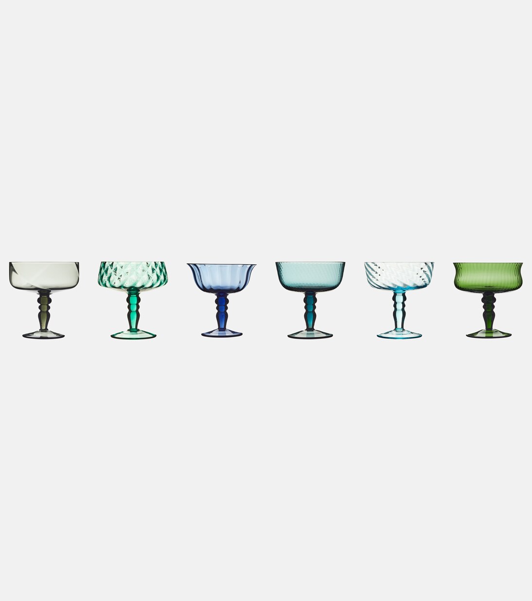 Set of 6 champagne coupe glasses | Bitossi