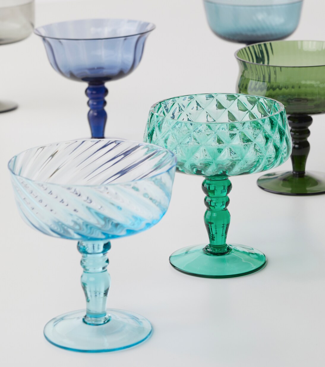 Set of 6 champagne coupe glasses | Bitossi