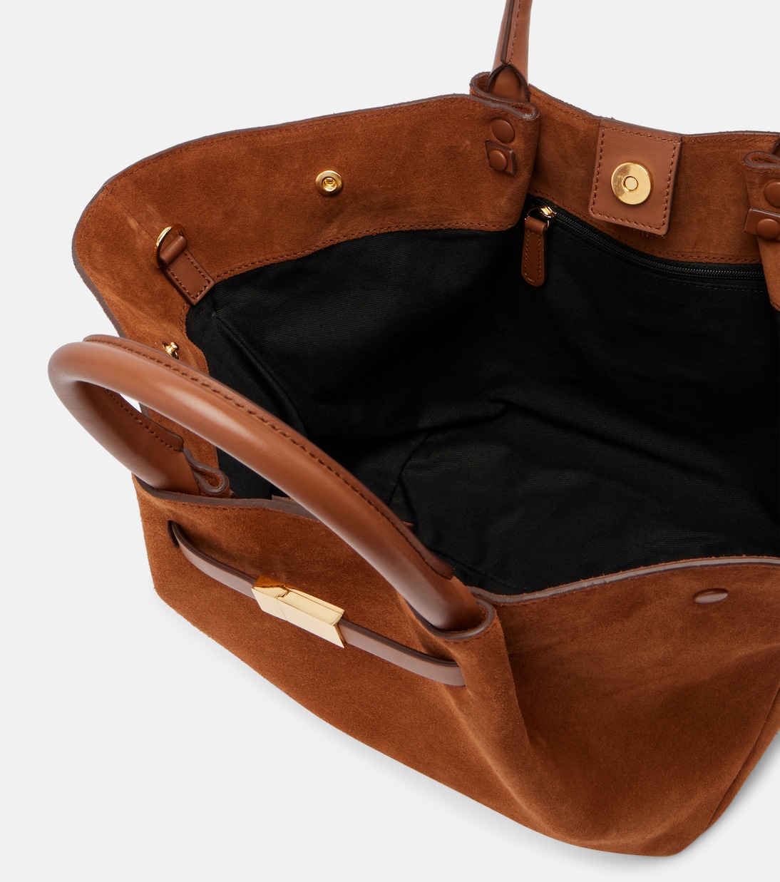 New York Midi suede tote bag | DeMellier