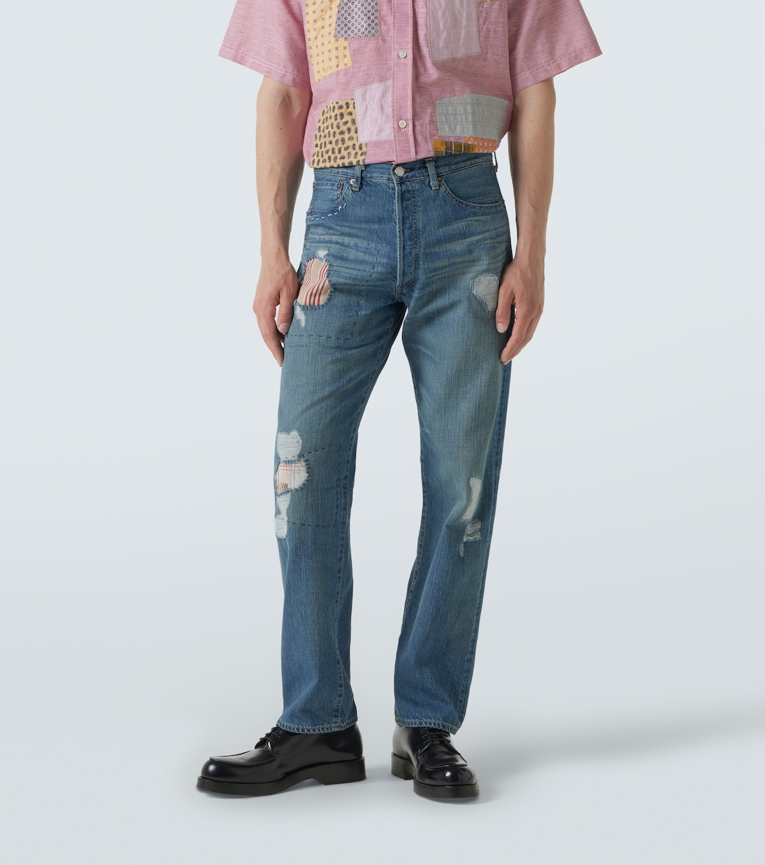 x Levi's® patchwork straight jeans | Junya Watanabe