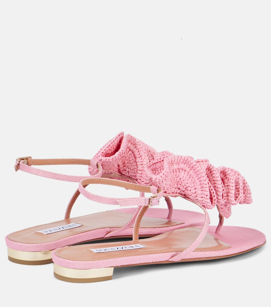 Sandalen Noches Tropicales aus Raffiabast | Aquazzura