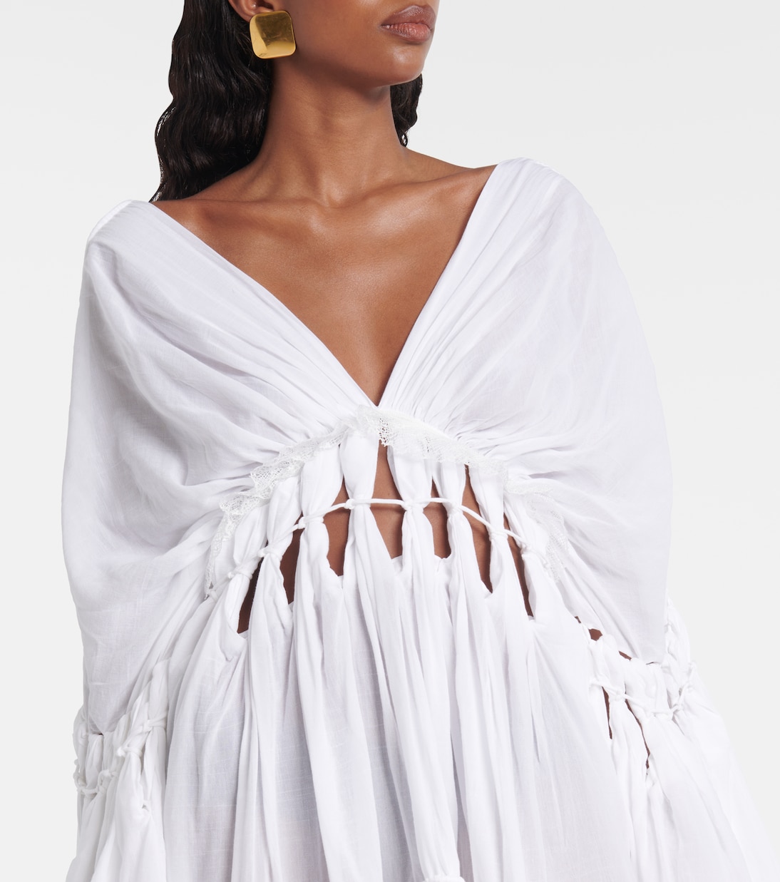 Sirocco sheer cotton-blend minidress | Christopher Esber