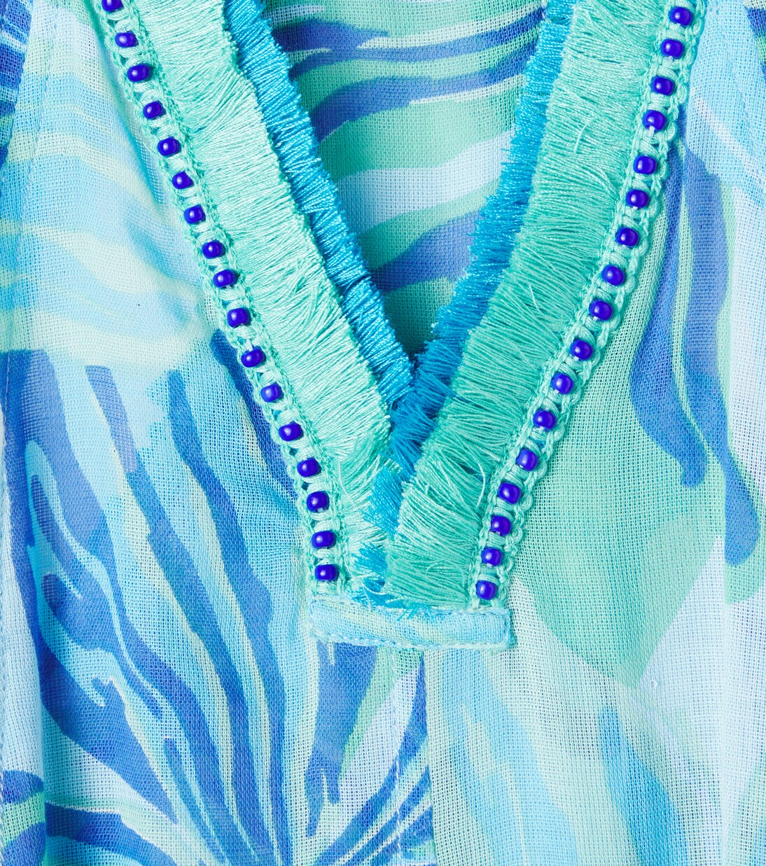 Nava珠饰流苏棉质连衣裙 | Poupette St Barth Kids